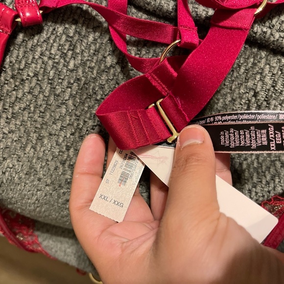 VS VERY SEXY Faux Patent Leather High-Neck Strappy Open Back Teddy XXL - Picture 5 of 5